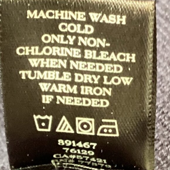 Ann Taylor Sweater Knit Blazer Sz M Navy Blue Cotton Wool Blend #279S - Picture 10 of 10